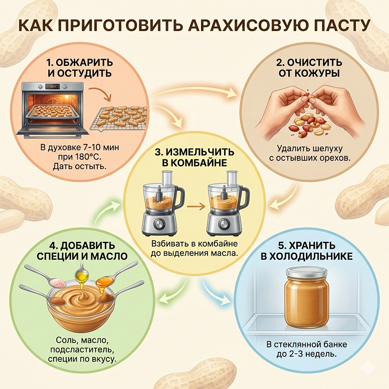 Как приготовить арахисовую пасту