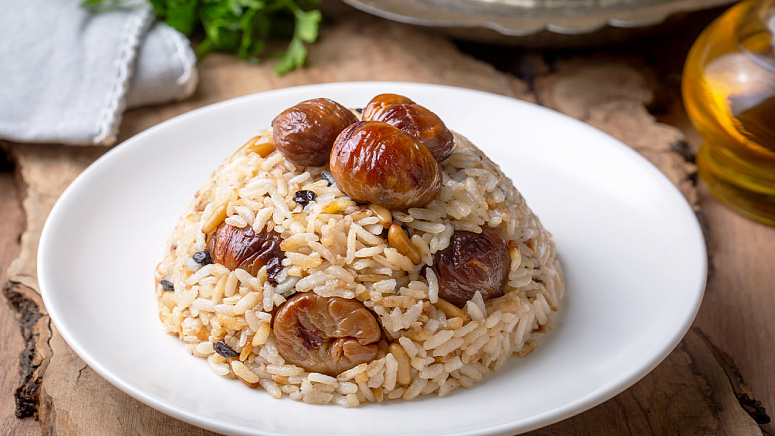 Второе блюдо с каштаном фото