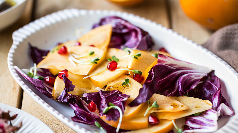 салат с хурмой фото