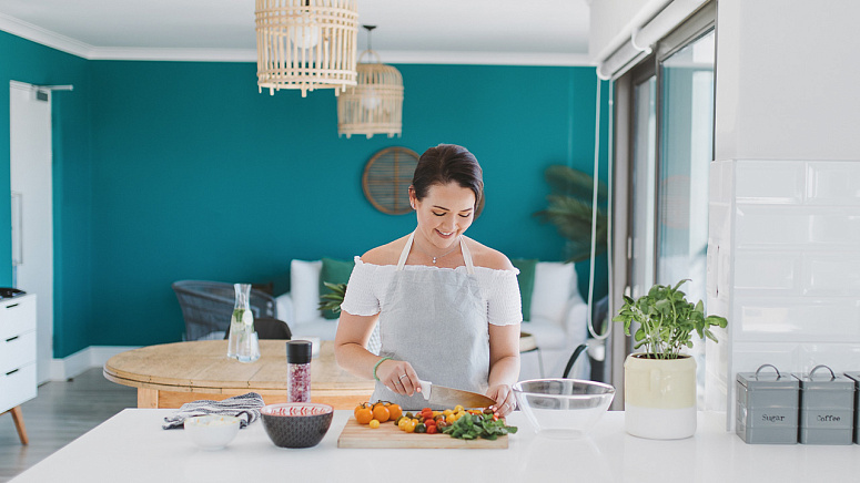 зелень, помидоры