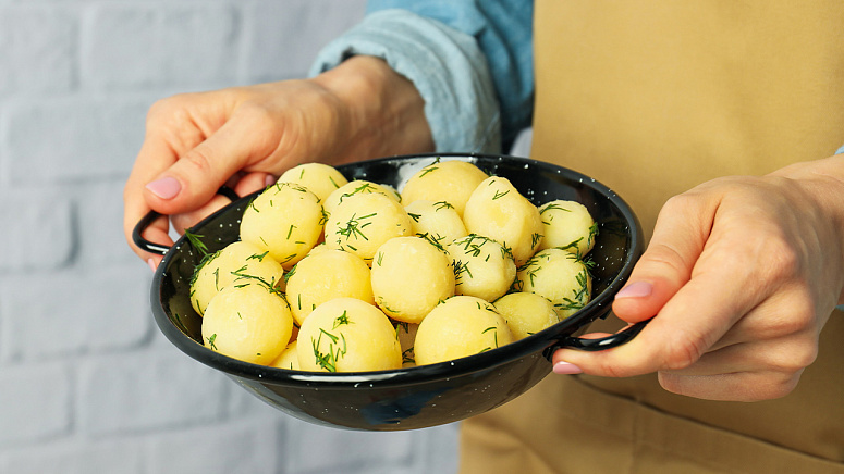 Вареный картофель фото