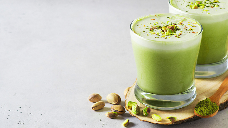 Чай матча с фисташками фото