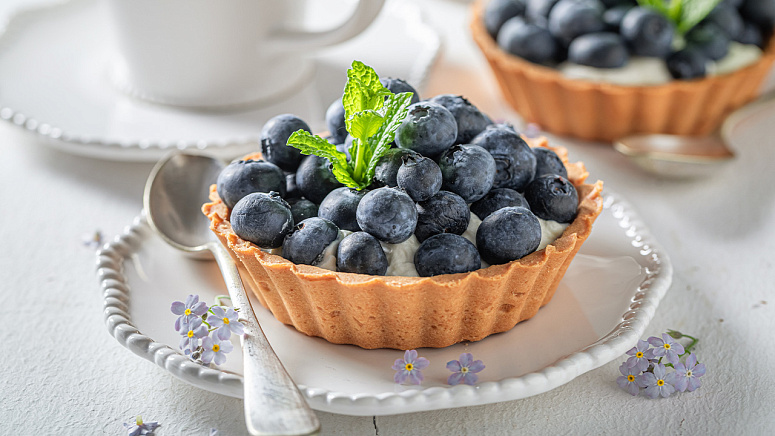 десерт с голубикой фото