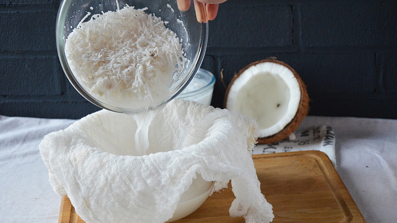 Кокосовая стружка, кокос фото