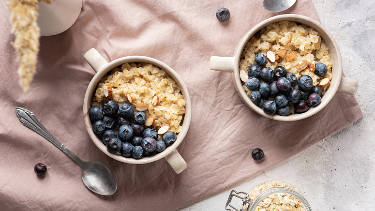 каша с голубикой фото