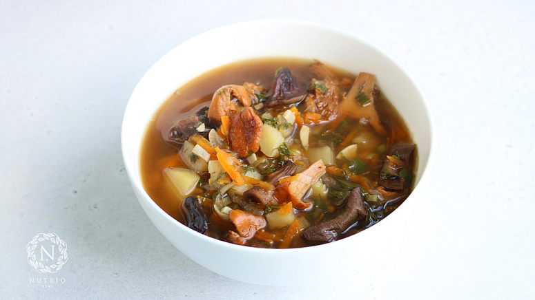 грибной суп, грибы