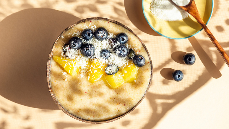 ягодный смузи с голубикой фото