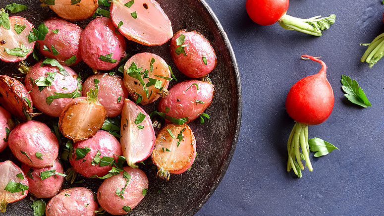 Жареный редис фото