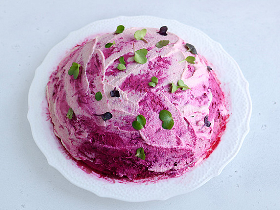 Салат «Шуба» сыроедческий