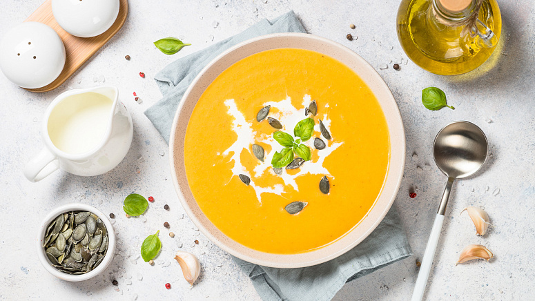 тыквенный крем-суп фото