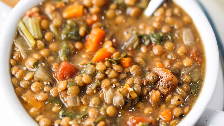 каша с чечевицей фото