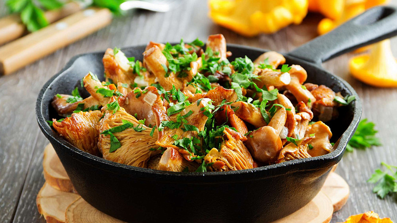 жареные лисички фото