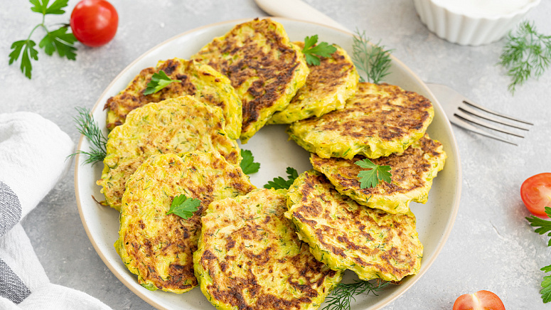 оладушки из кабачка фото