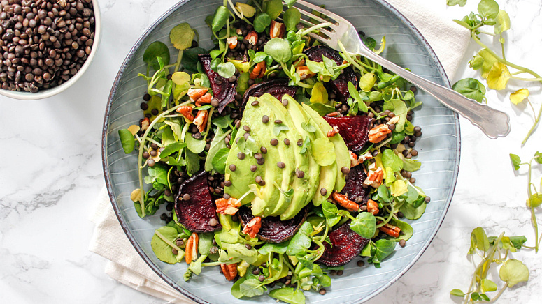 салат с авокадо