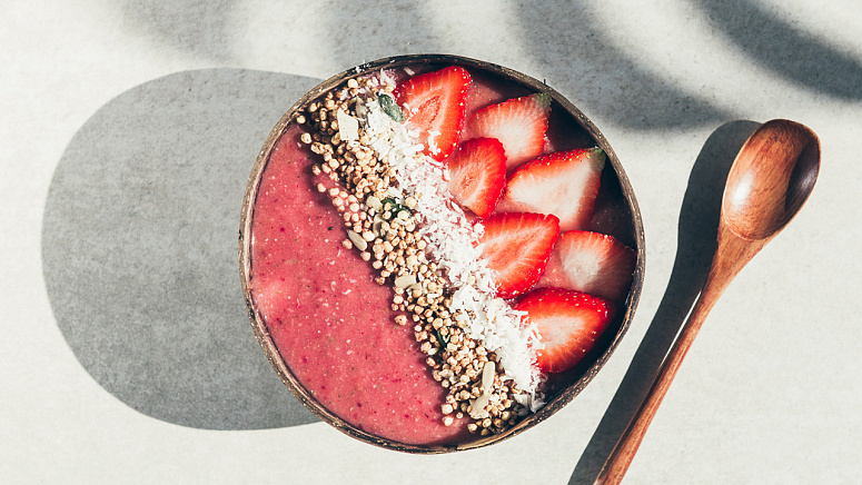 смузи с клубникой фото