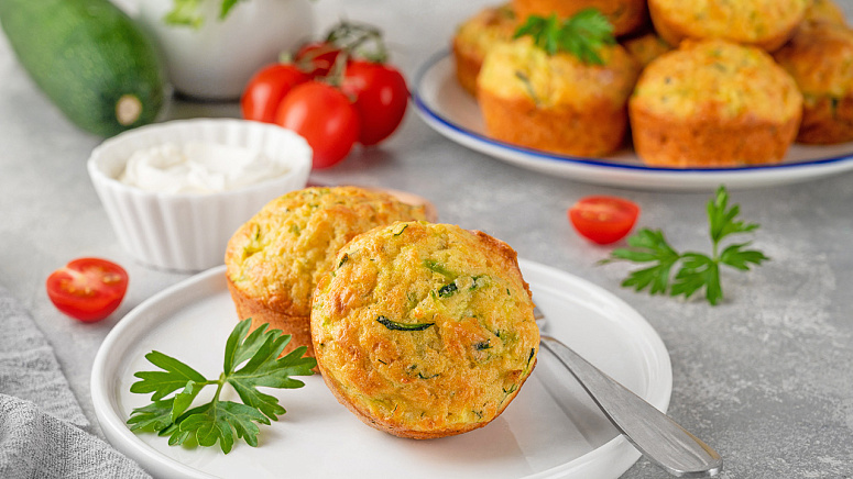 маффины из кабачков фото