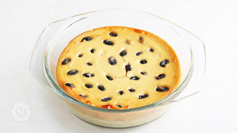 Творожная запеканка из кедровых орешков и тофу фото