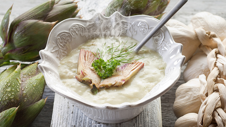 крем-суп из артишока фото