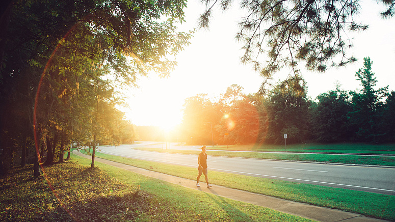 ходьба, солнце