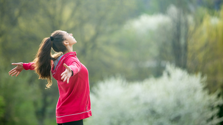 девушка на природе