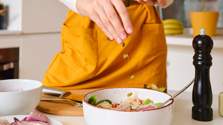 салат с семенами тыквы фото