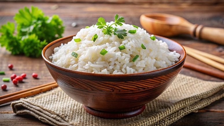 сваренный рис фото