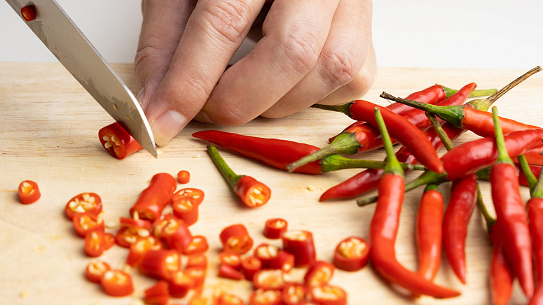 нарезанный перец чили фото