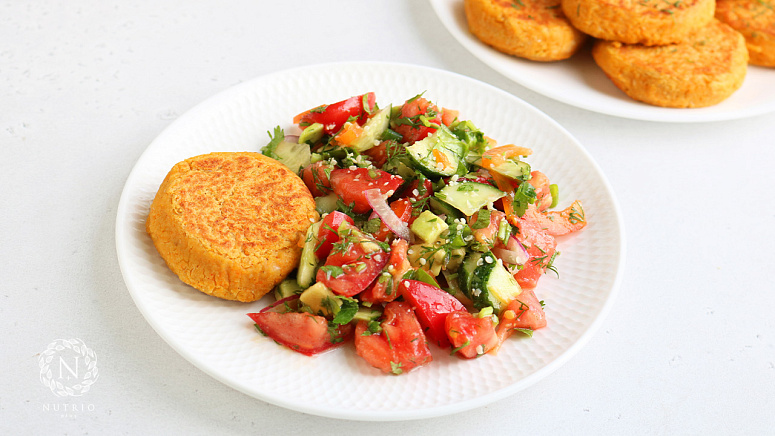 Нутовые котлеты фото