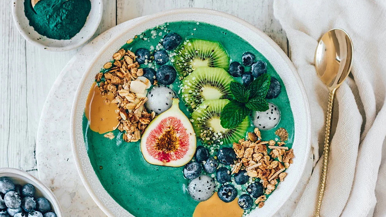 спирулина в десерте фото