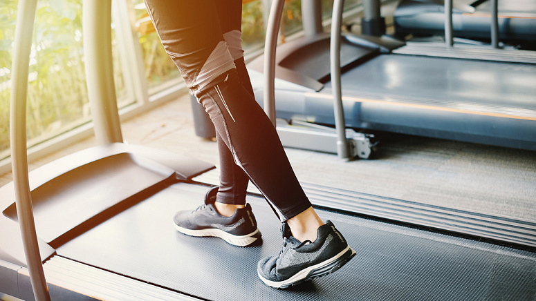 бег в тренажёрном зале