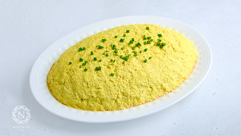 Салат «Мимоза» из растительных ингредиентов фото