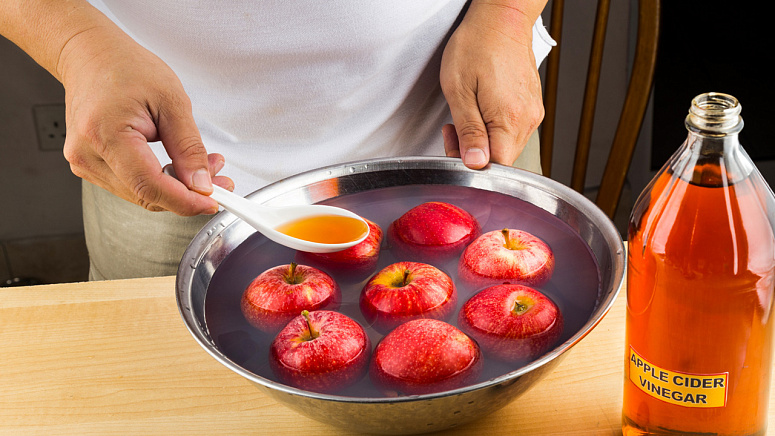 замачивание яблок в уксусе фото