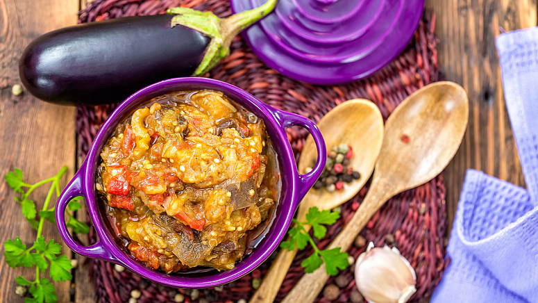 овощное рагу с баклажанами фото