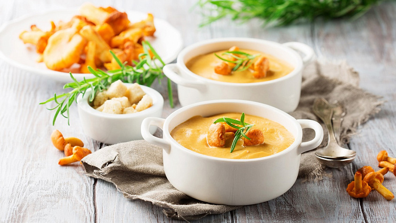 суп с лисичками фото