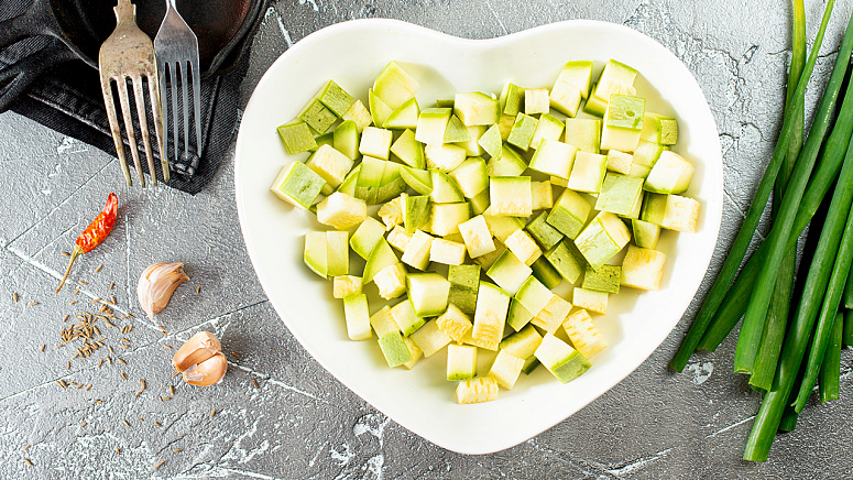 нарезанный кабачок фото