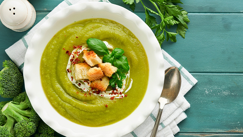 суп из брокколи и петрушка фото