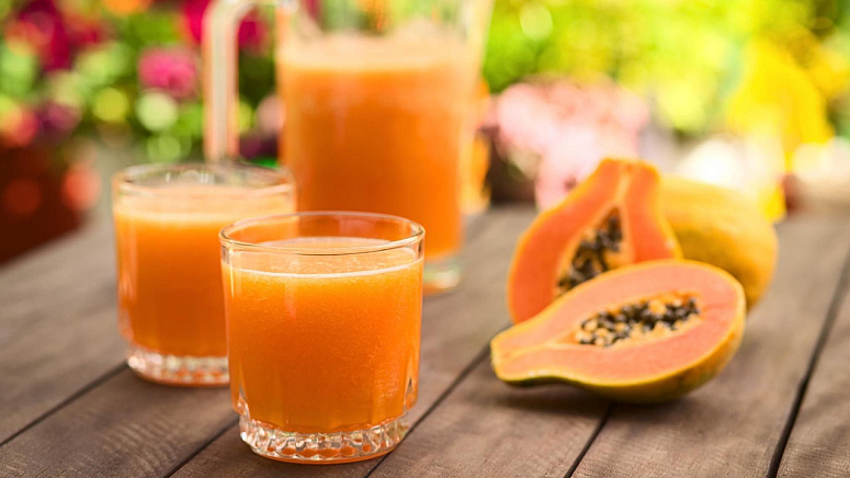сок из папайи фото