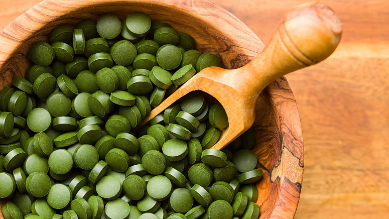 таблетки хлореллы, суперфуд