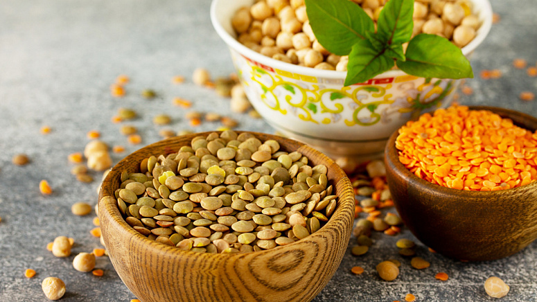 чечевица сырая фото